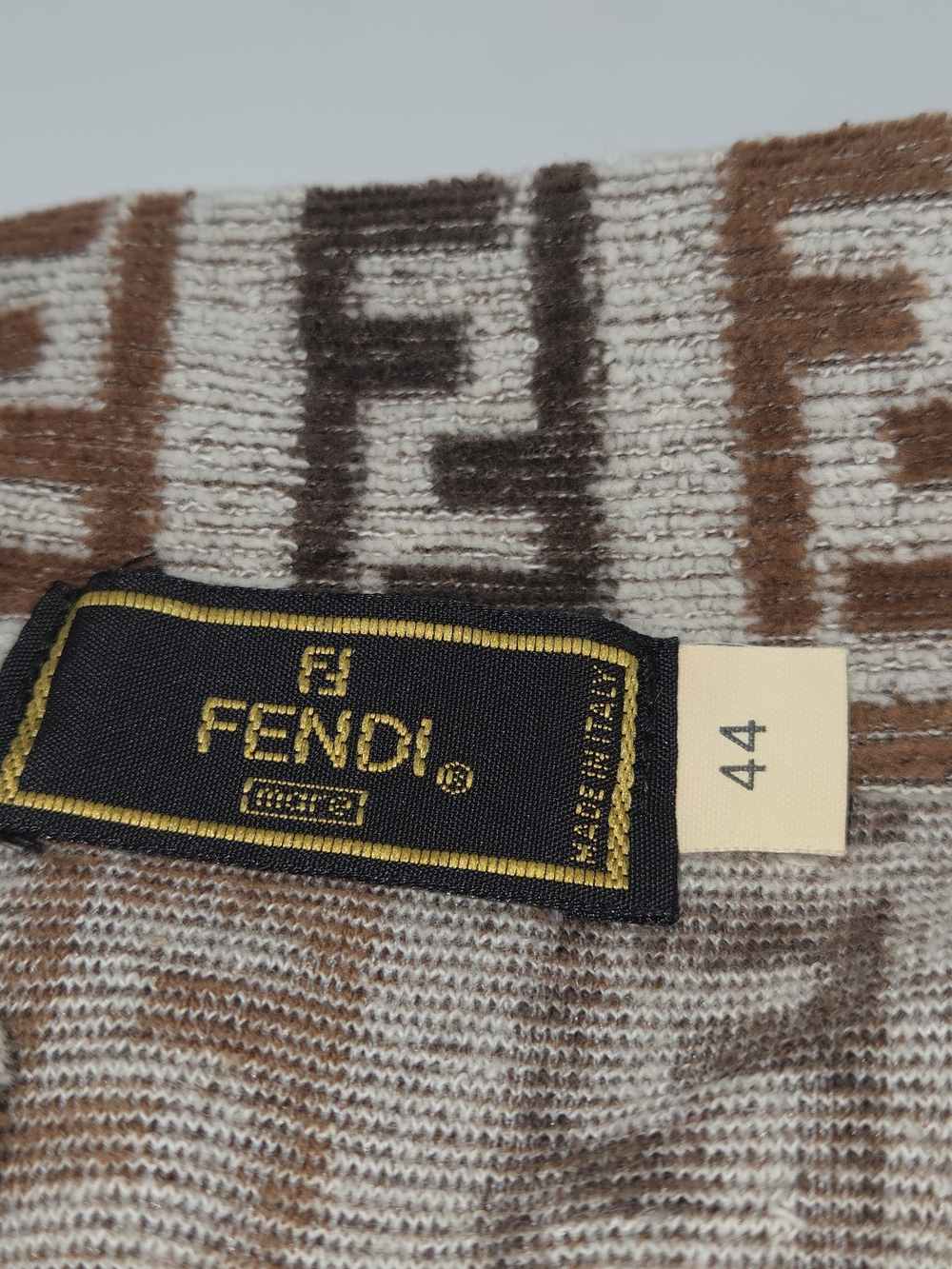 FENDI Zucca polo shirt size:44 Short sleeve shirt brown - Picture 6 of 9